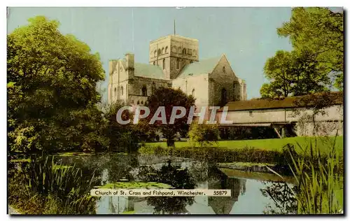 Cartes postales moderne Church of St Cross and Fishpond Winchester