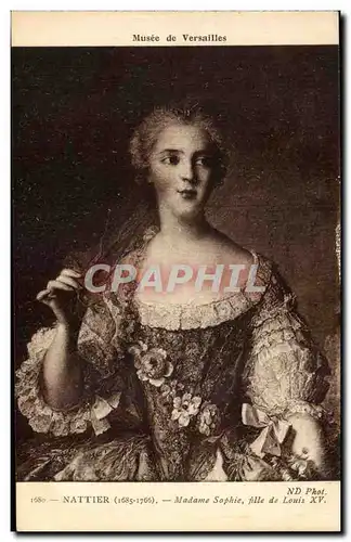 Ansichtskarte AK Nattier Madame Sophie fille de Louis XV Musee de Versailles