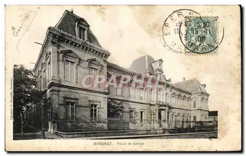 Ansichtskarte AK Epernay Palais de Justice