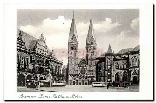 Cartes postales Bremen Dome Rathaus Borse