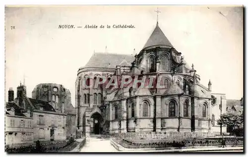 Cartes postales Noyon Abside de la Cathedrale