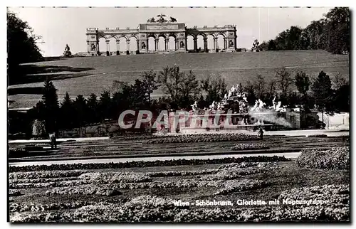 Ansichtskarte AK Wien Schonbrunn Glorlette mit Neptunsgrappe