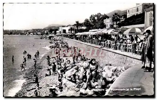 Cartes postales Menton Promenade et la Plage