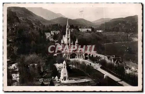 Ansichtskarte AK Lourdes La Basilique vue du Chateau Fort