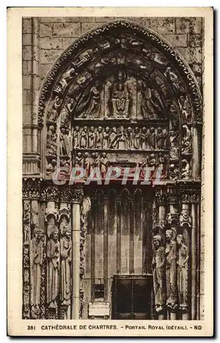 Cartes postales Cathedrale De Chartres Portail Royal