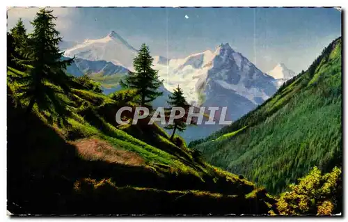 Ansichtskarte AK Val d&#39Anniviers Rothorn Besso Gabelhorn