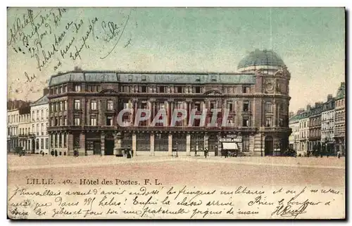 Cartes postales Lille Hotel des Postes