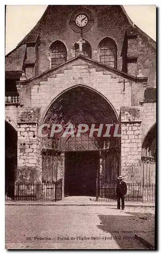 Cartes postales Provins Portail de L&#39Eglise Saint Ayonl