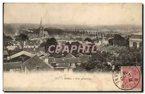 Cartes postales Melun Vue Generale