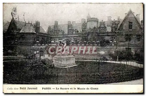 Cartes postales Paris Le Square et le Musee de Cluny