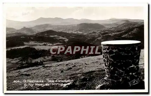 Cartes postales St Nectaire Table d&#39Orientation du Puy Mazeyres