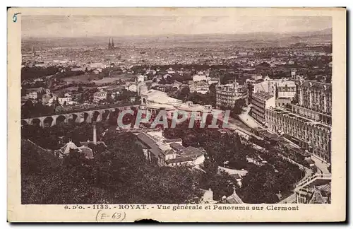 Ansichtskarte AK Royat Vue generale et Panorama sur Clermont