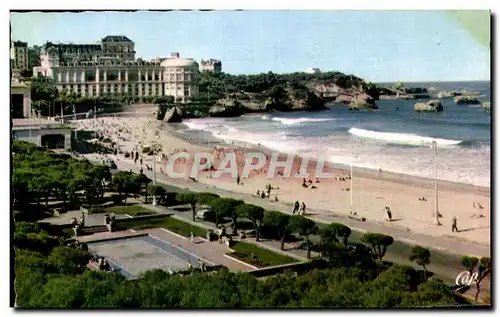 Moderne Karte Biarritz La Grande Plage Casino Bellevue