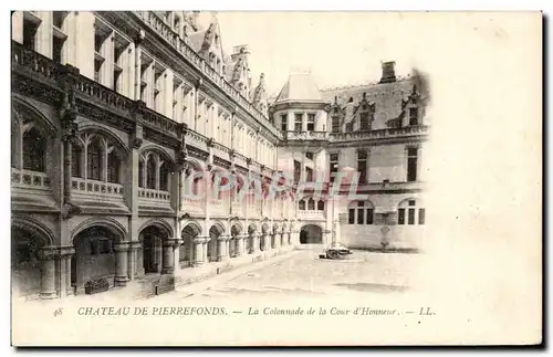 Ansichtskarte AK Chateau De Pierrefonds La Colonnade de la Cour d&#39Honneur