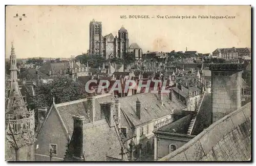 Cartes postales Bourges Vue Centrale Prise du Palais Jacques Coeur