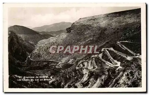 Ansichtskarte AK Environs De Sospel Les Lacets Du Col De Braus