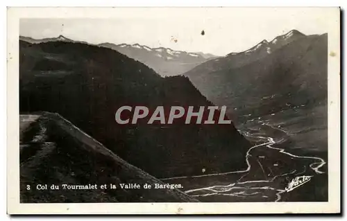 Ansichtskarte AK Col Du Tourmalet et La Vallee De Bareges