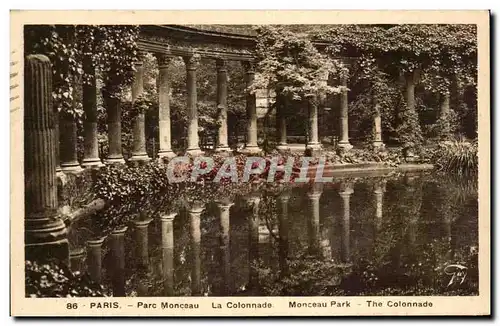 Ansichtskarte AK Paris Parc Monceau La Colonnade