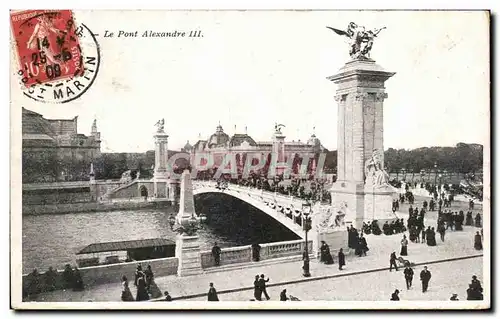 Cartes postales Paris Le Pont Alexandre III