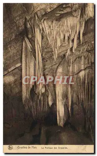 Cartes postales Grottes de Han Le Portique des Draperies