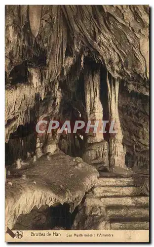 Cartes postales Grottes de Han Les mysterieuses L&#39Alhambra