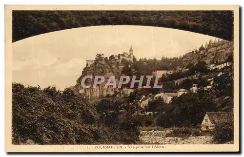 Cartes postales Rocamadour Vue Prise sur l&#39Alzou