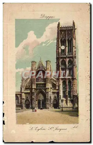 Cartes postales Dieppe Eglise St Jacques