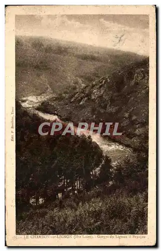 Cartes postales Le Chambon sur Lignon Gorges du Lignon a Beaujeu