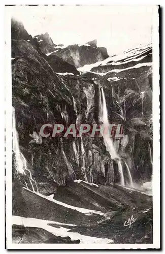 Ansichtskarte AK Les Hautes Pyrenees Fond Du Cirque De Gavarnie Et Grande Cascade