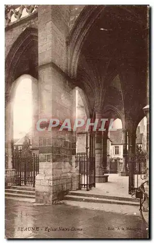 Cartes postales Beaune Eglise Notre Dame