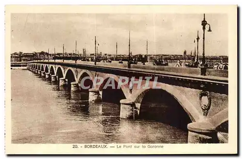 Cartes postales Bordeaux Le Pont sur la Garonne