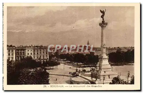 Cartes postales Bordeaux Le Monument des Girondins