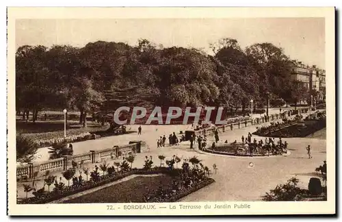 Cartes postales Bordeaux La Terrasse du Jardin Public