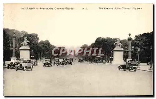 Cartes postales Paris Avenue des Champes Elysees