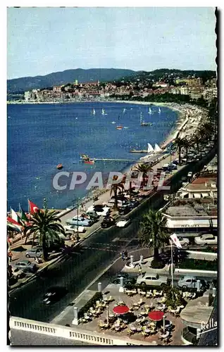 Ansichtskarte AK La Cote D&#39Azur Cannes La Croisette Et Le Suquet Terrasse du Martinez