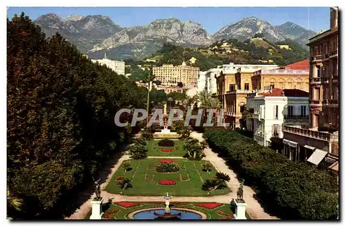 Cartes postales moderne Les Sites Merveilleux De La Cote Menton Les jardins du casino