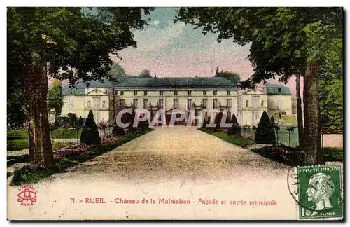 Ansichtskarte AK Rueil Chateau De La Malmaison Facade Et Entree Principale