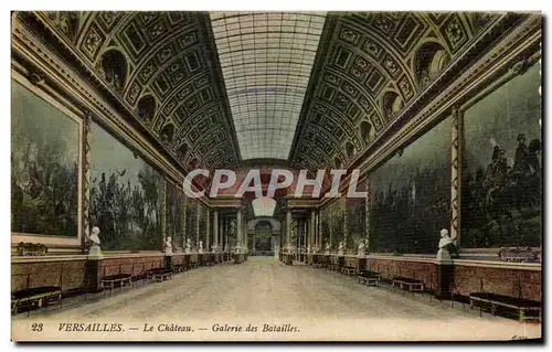 Cartes postales Versailles Le Chateau Galerie Des Batailles