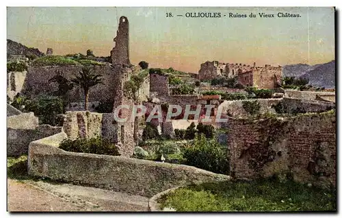 Cartes postales Ollioules Ruines Du Vieux Chateau