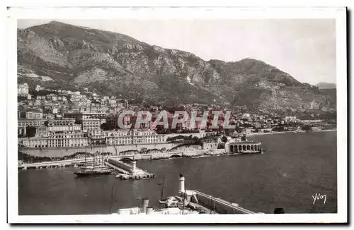 Cartes postales La Douce France Cote D'Azur Monte Carlo vue generale prise du Rocher de Monaco