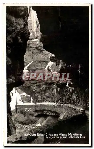 Cartes postales Les Beaux Sites des Alpes Maritimes Gorges du Cians la Grande Clue