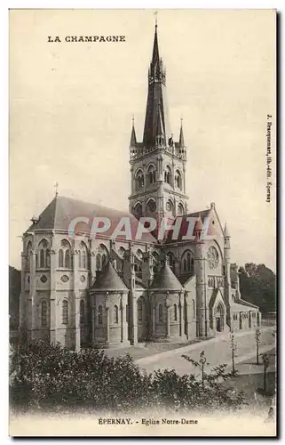 Cartes postales Epernay Eglise Notre Dame