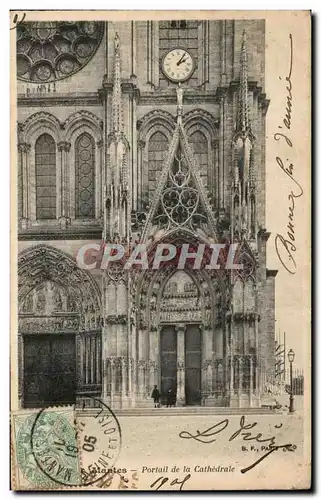 Cartes postales Mantes Portail de la Cathedrale