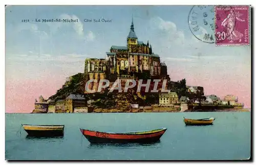 Cartes postales Le Mont St Michel Cote Sud Ouest