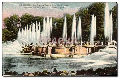 Cartes postales Versailles Les Grandes Eaux au Bassin de Neptune