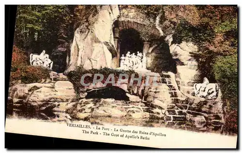 Cartes postales Versailles Le Parc La Grotte des Bains d&#39Apollon