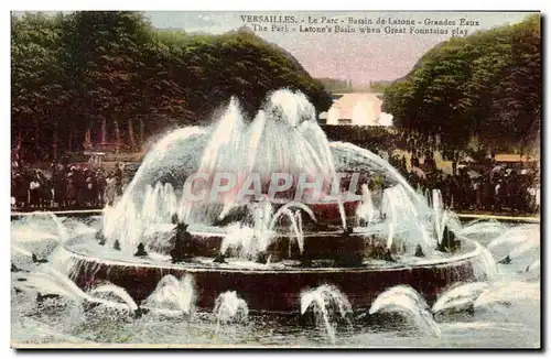 Ansichtskarte AK Versailles Le Parc Bassin de Latone Grandes Eaux