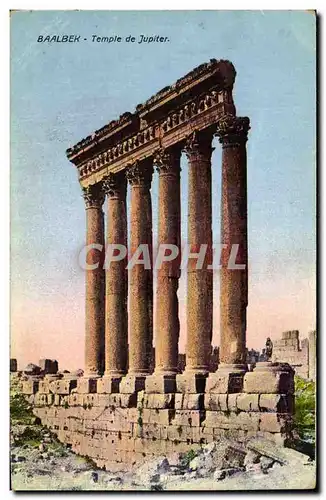 Ansichtskarte AK Baalbek Temple de Jupiter Liban