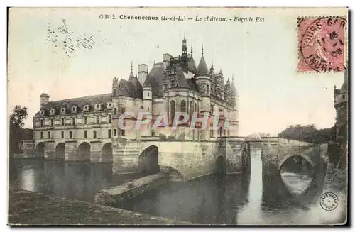 Cartes postales Chenoneeaux Le chateau Facade Est