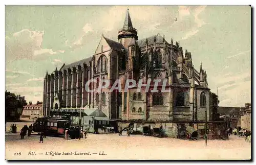 Cartes postales Eu L&#39Eglise Saint Laurent